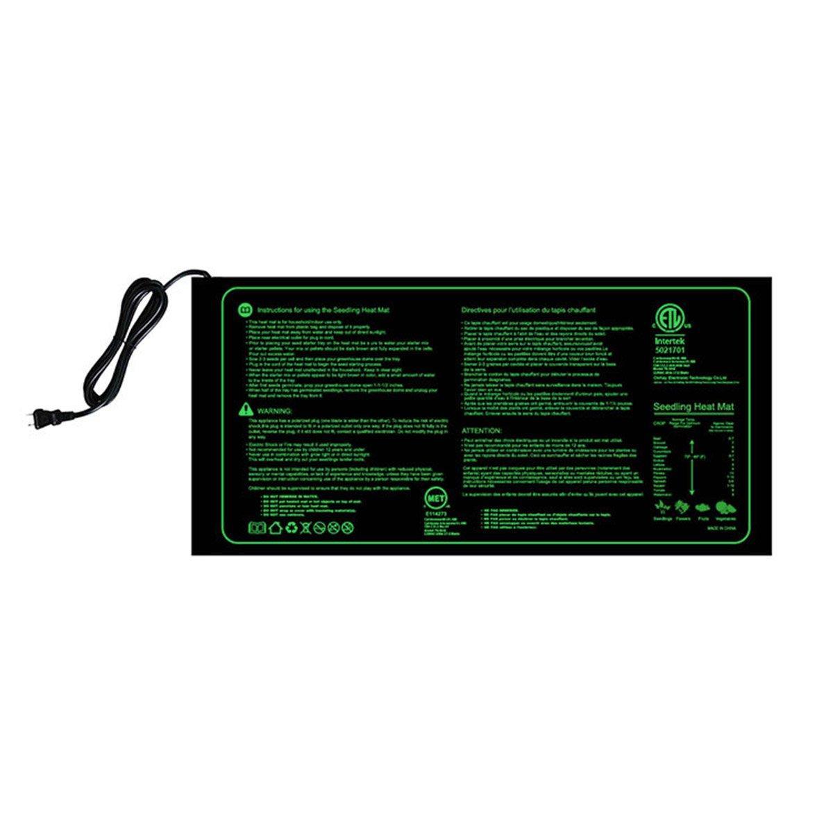 Waterproof Seedling Heat Mat ETL Certified for Seed Germination - 48x20in
