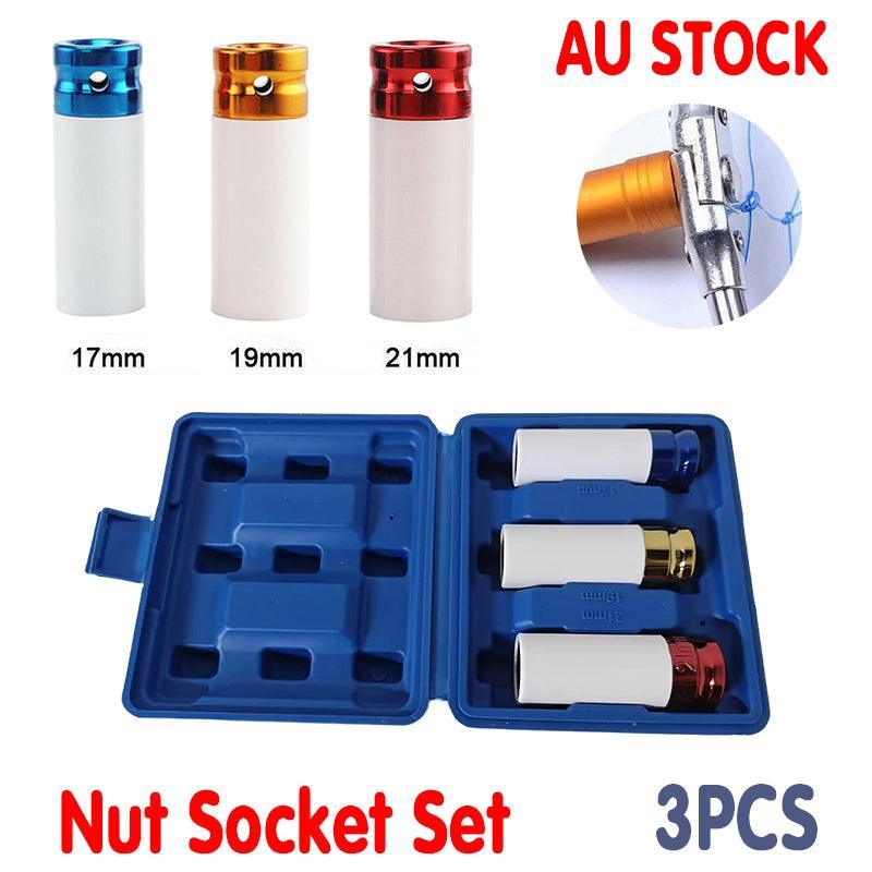 Premium 3PCS Thin Wall Deep Impact Socket Set 17 19 21mm