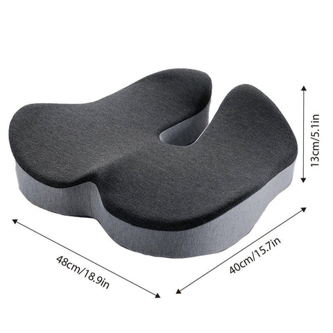 Memory Foam Seat Cushion 48cm x 40cm x 13cm - Ergonomic U-Shape, Breathable Cover - SuperSaverAU - view 1