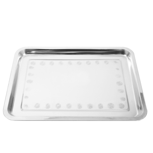 Premium Stainless Steel Oblong Serving Trays – 22 x 32cm, 2 Pack