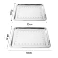 Premium Stainless Steel Oblong Serving Trays – 22 x 32cm, 2 Pack