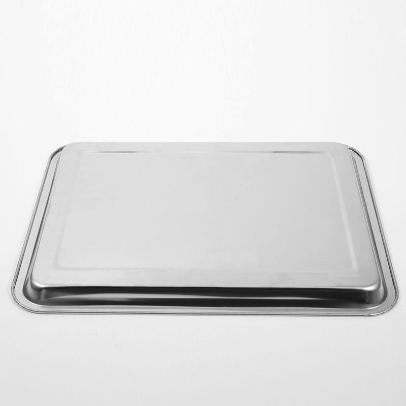 Premium Stainless Steel Oblong Serving Trays – 22 x 32cm, 2 Pack