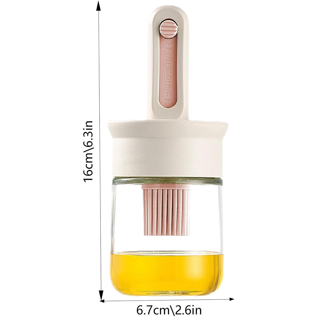 Premium Glass Oil Brush Bottles – 180ml, 2 Pack