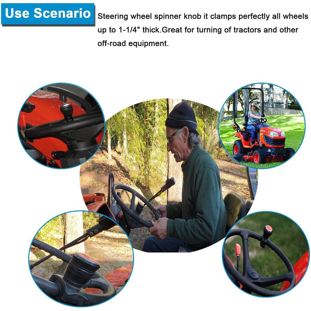 Premium Steering Wheel Spinner Knob Opening Aid Grip Tool