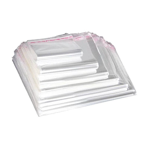 Premium Self-Adhesive Clear OPP Cellophane Bags with Air Hole - 40 x 46 + 4cm, 100 Pack