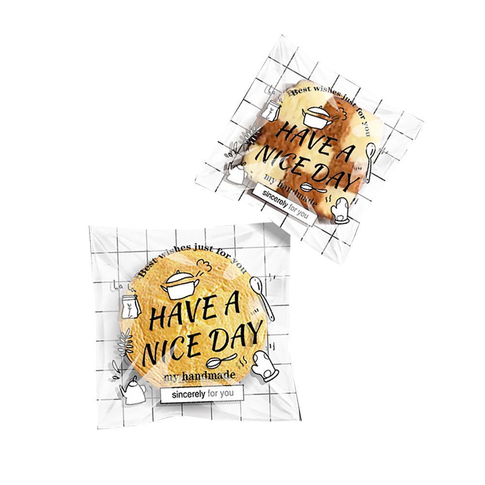 500 Pack Self Adhesive Cookie Packaging Bags Vibrant Designs OPP Material - Happy Everyday 14*14*3cm - SuperSaverAU - view 5