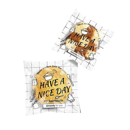 500 Pack Self Adhesive Cookie Packaging Bags Vibrant Designs OPP Material - Happy Everyday 14*14*3cm