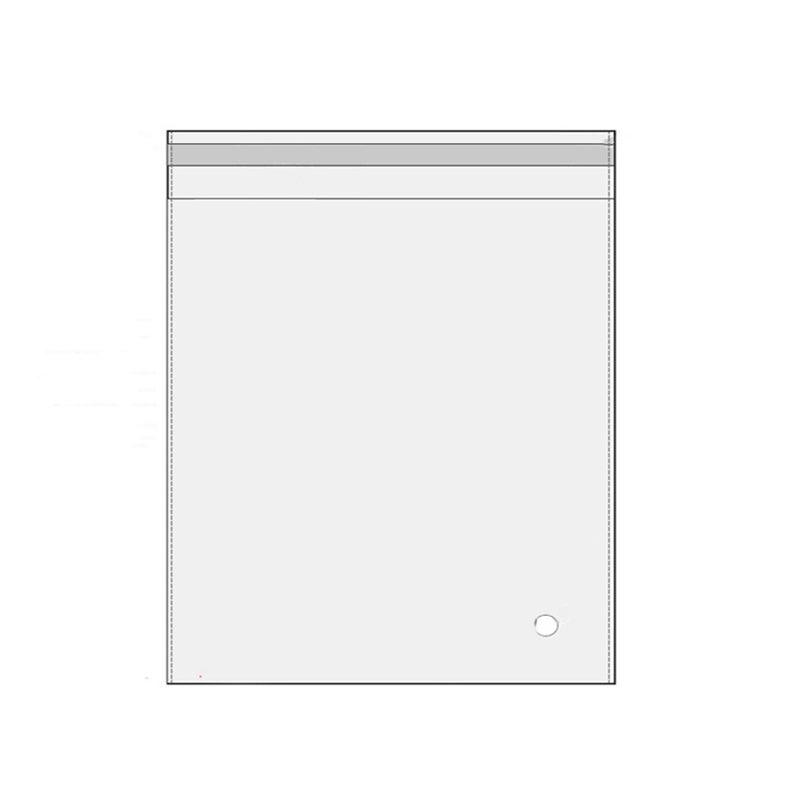 Premium Self-Adhesive Clear OPP Cellophane Bags with Air Hole - 28 x 38 + 4cm, 100 Pack