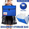 Premium A4 Expanding File Organiser – Blue 13 Pockets