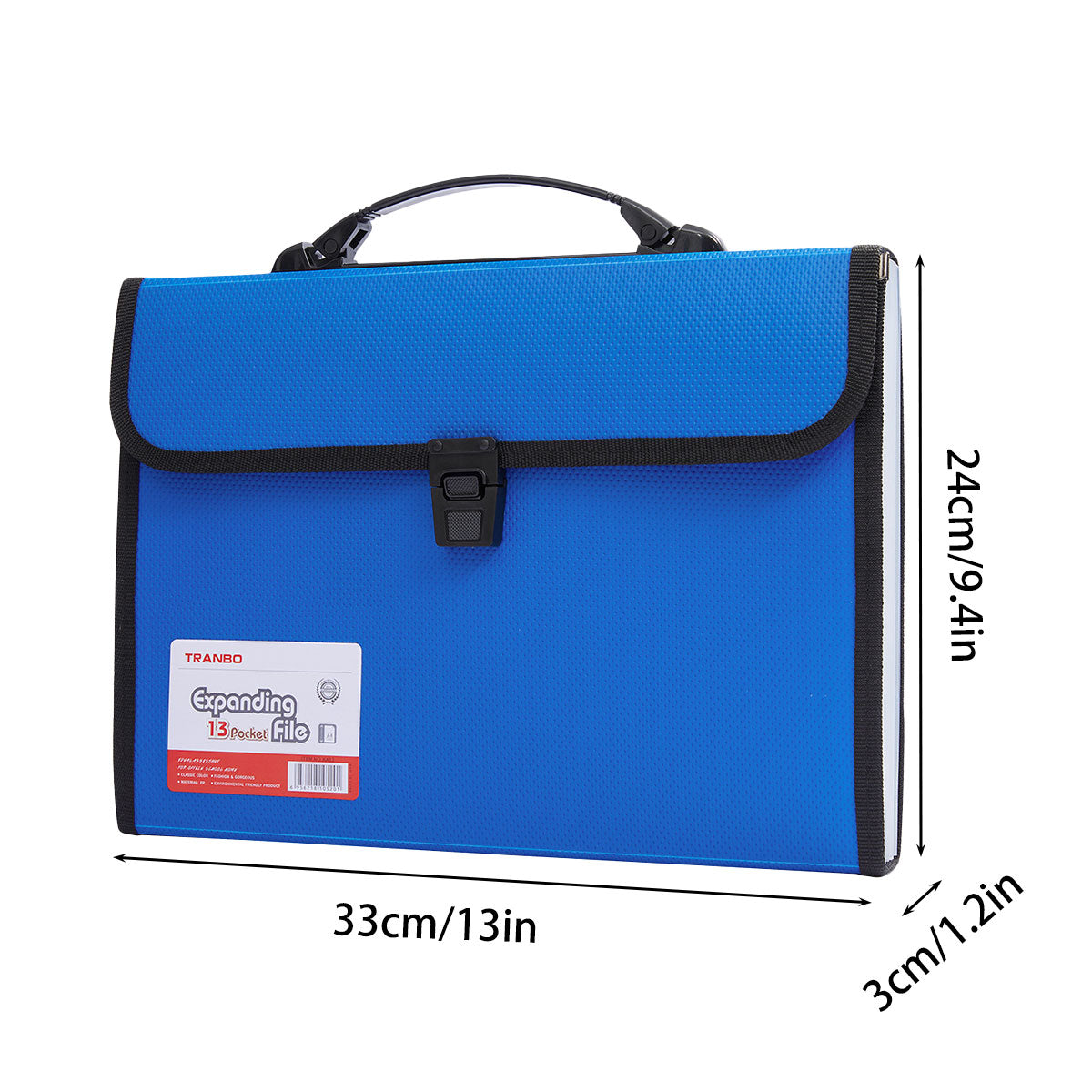 Premium A4 Expanding File Organiser – Blue 13 Pockets