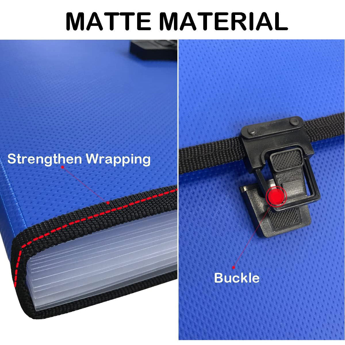 Premium A4 Expanding File Organiser – Blue 13 Pockets