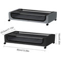 Premium Under Bed Storage Box – Black with Wheels