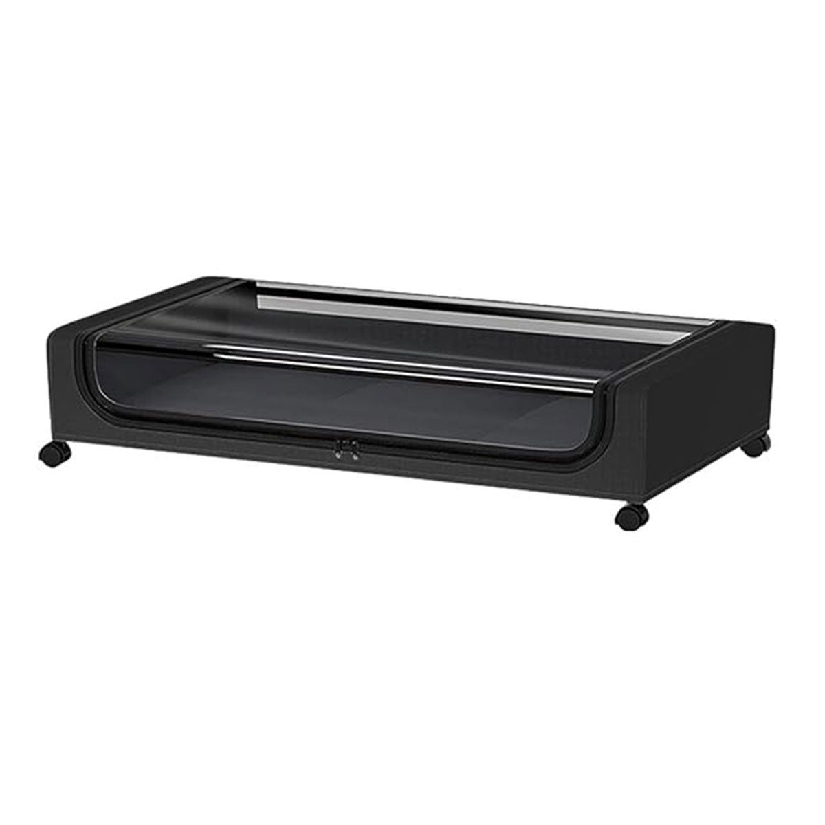 Premium Under Bed Storage Box – Black with Wheels
