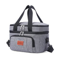 Premium 10L Insulated Lunch Bag – Grey with Shoulder Strap