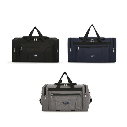 Large Capacity Waterproof Travel Bag - Lightweight Foldable Handbag - Small - Black - SuperSaverAU - view 1