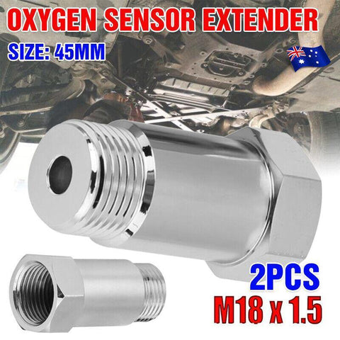 Premium 2 Pack 45mm O2 Oxygen Sensor Extender M18 x 1.5
