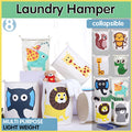 Premium Collapsible Laundry Hamper – Design 06 with Waterproof Coating