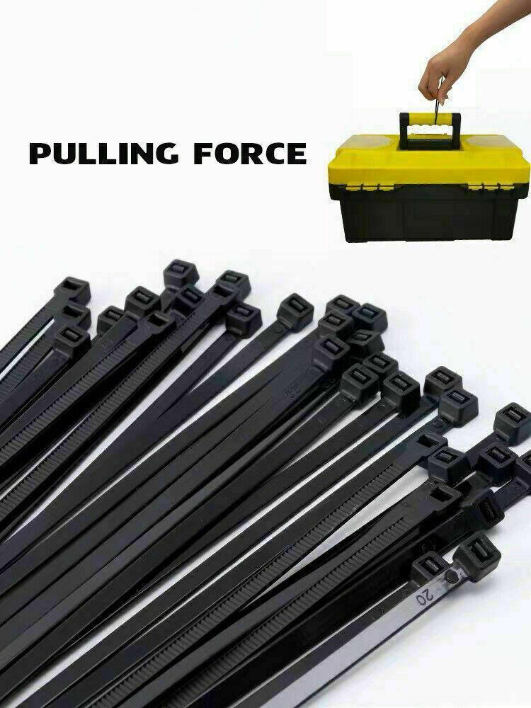 50 Pack UV Stabilised Nylon Cable Ties - 10x1200mm Black