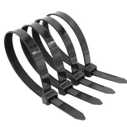 50 Pack UV Stabilised Nylon Cable Ties - 10x1200mm Black