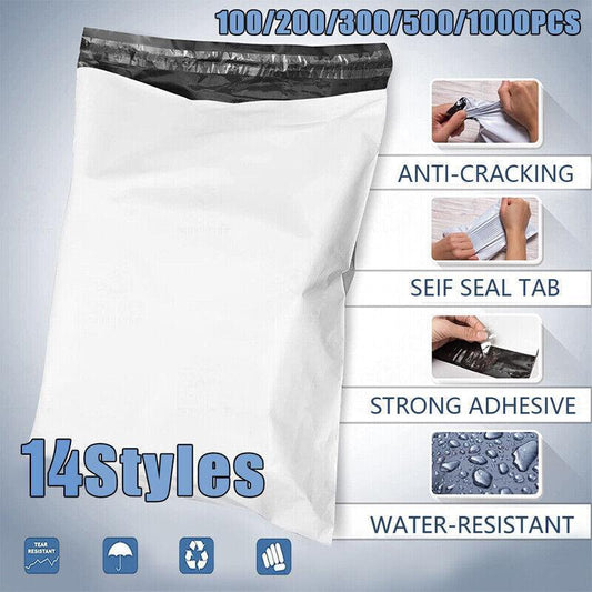 Poly Mailer Bags - 100 PCS Self-Sealing - 45*60cm