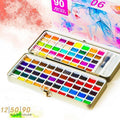 12-90 Watercolour Paint Set with Brush - 12 Vibrant Colours, Portable Design - SuperSaverAU - view 1