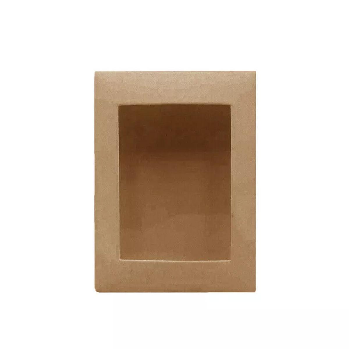 50PCS Kraft Paper Gift Boxes with PVC Window for Bakery & Gifts - White/Black/Brown