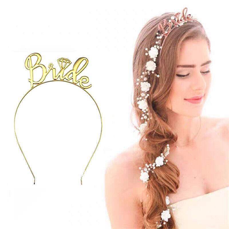 Premium Bride to Be Hen Party Accessories Set Veil Sash and Tiara Package 4
