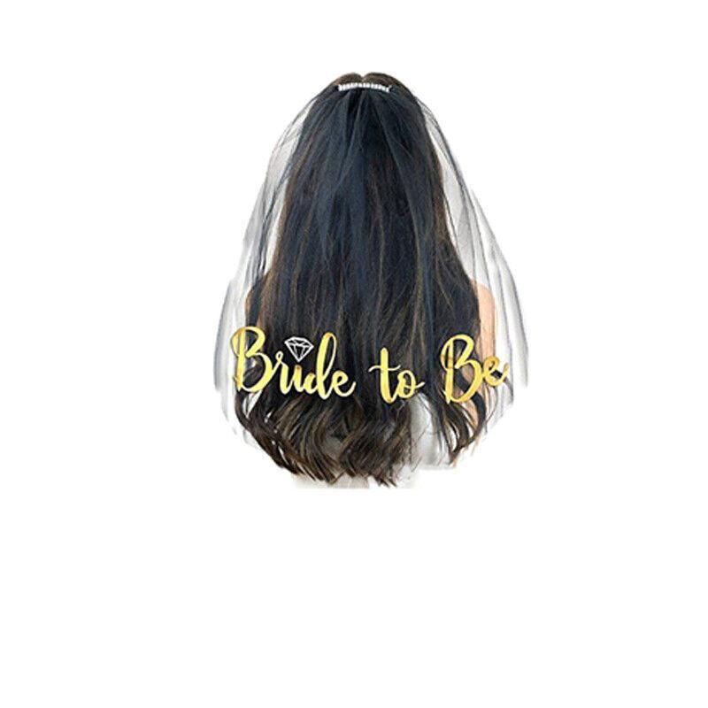 Premium Bride to Be Hen Party Accessories Set Veil Sash and Tiara Package 4