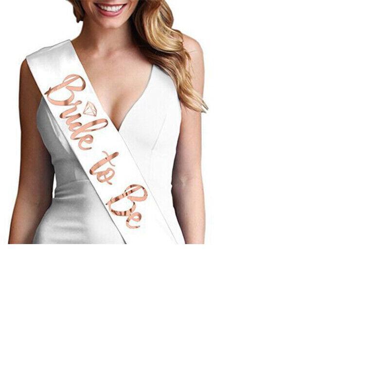 Premium Bride to Be Hen Party Accessories Set Veil Sash and Tiara Package 4