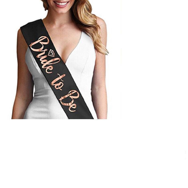 Premium Bride to Be Hen Party Accessories Set Veil Sash and Tiara Package 4