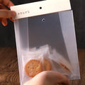 50pcs Transparent Snack Bags Biscuit Candy Bags Resealable Food Packaging - Orange - SuperSaverAU - view 3