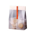 50pcs Transparent Snack Bags Biscuit Candy Bags Resealable Food Packaging - Orange - SuperSaverAU - view 5