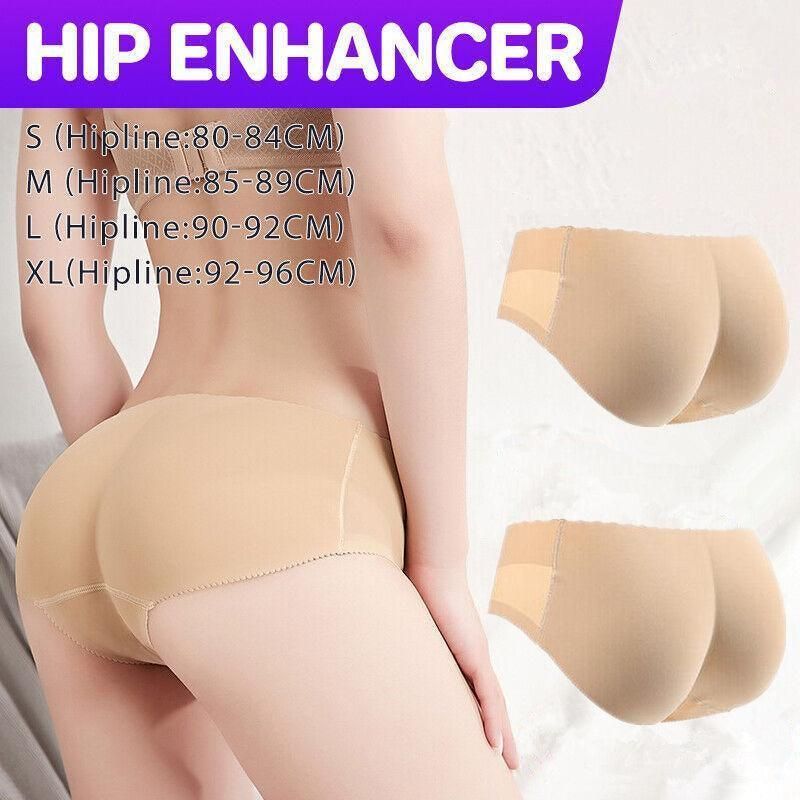 Premium Beige Women's Seamless Padded Butt Lifter Briefs XL