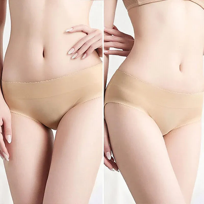 Premium Beige Women's Seamless Padded Butt Lifter Briefs S