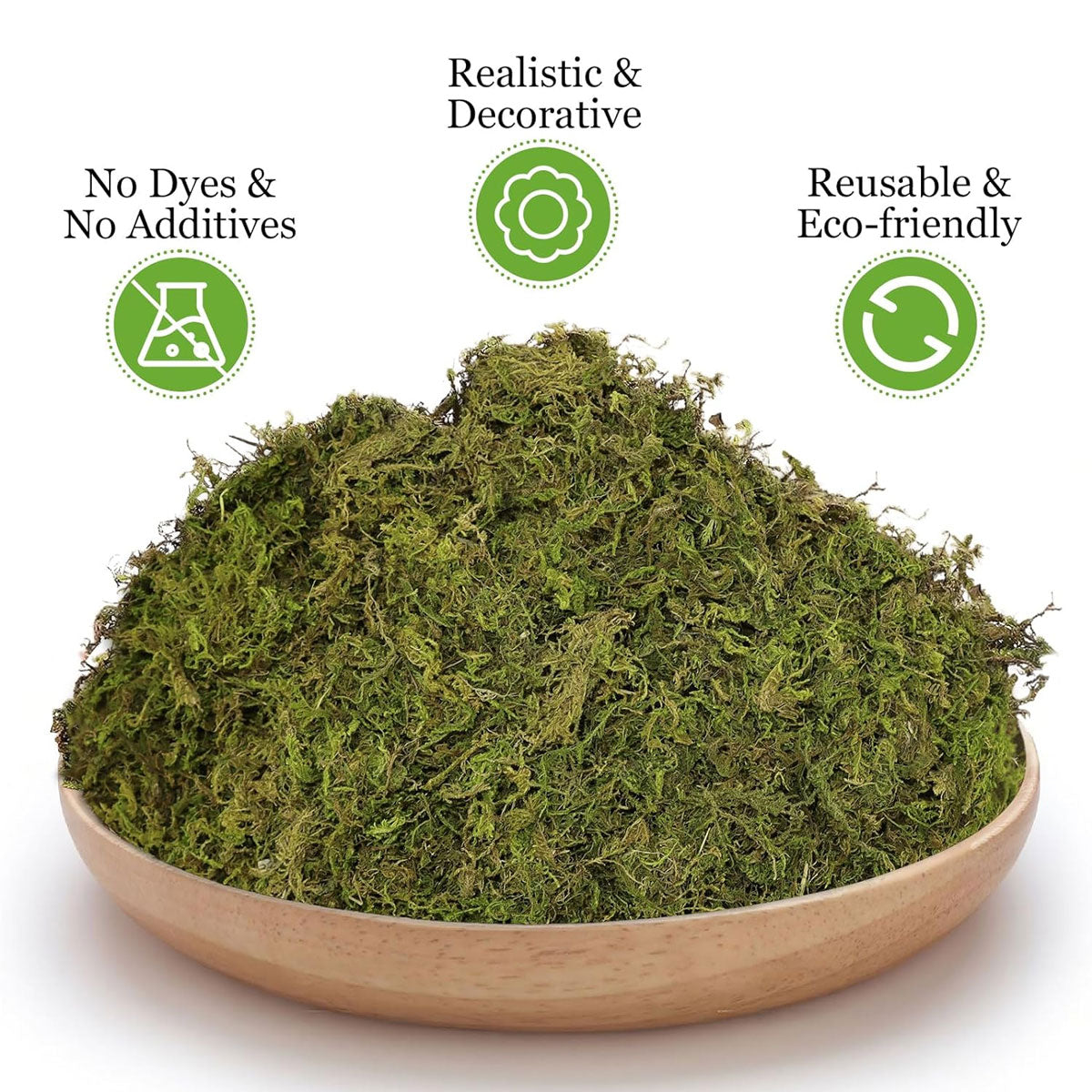 Natural Dried Moss Bedding 100g - 5 Packs for Hamsters & Reptiles - SuperSaverAU - view 3
