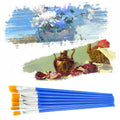 Premium Plastic Flat Tip Paint Brushes – Mixed 100 Pack