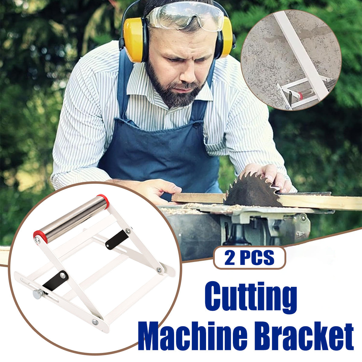 Adjustable Support Frame for Cutting Machines - Set of 2