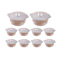 10PCS Heavy-Duty Aluminum Foil Pots - Perfect for Hotpot and Camping - 4000ml - SuperSaverAU - view 2