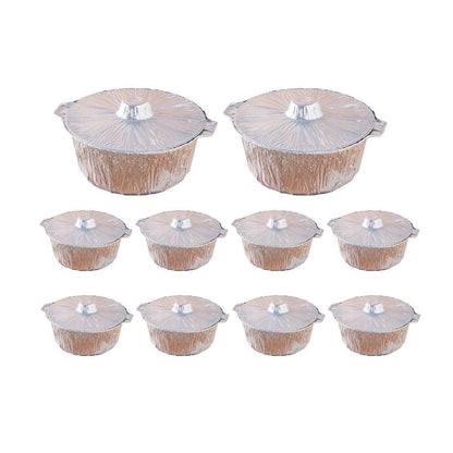 10PCS Heavy-Duty Aluminum Foil Pots - Perfect for Hotpot and Camping - 4000ml