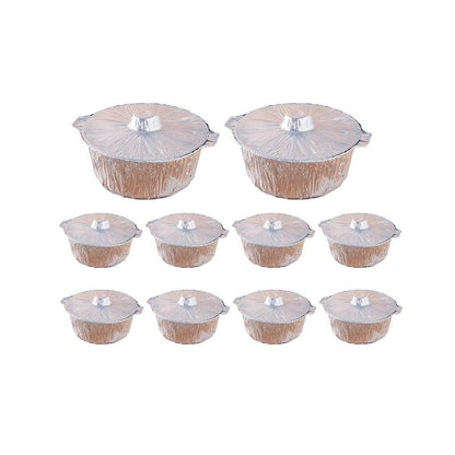 10PCS Heavy-Duty Aluminum Foil Pots - Perfect for Hotpot and Camping - 4000ml