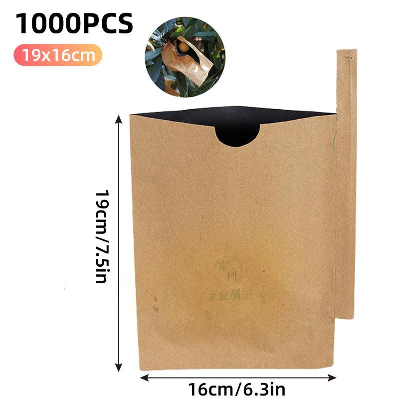 100 Protective Paper Fruit Bags for Orchard Harvest Storage