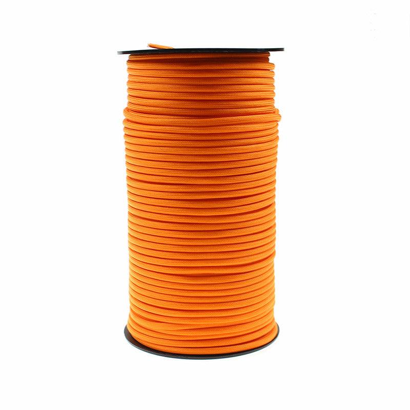Premium 9-Core Paracord Camping Rope - Orange, 100m