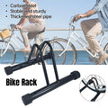 Premium Portable Floor Bike Rack with High Carbon Steel Frame - Black