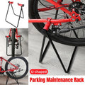 Premium Foldable Alloy Mountain Bike Triangle Parking Stand with Rear Wheel Support