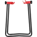Premium Foldable Alloy Mountain Bike Triangle Parking Stand with Rear Wheel Support