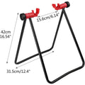 Premium Foldable Alloy Mountain Bike Triangle Parking Stand with Rear Wheel Support