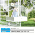 3-in-1 Bird Bath Box for Parrots, Budgies, Cockatiels - 17.9 x 17 x 18.9 cm - SuperSaverAU - view 3