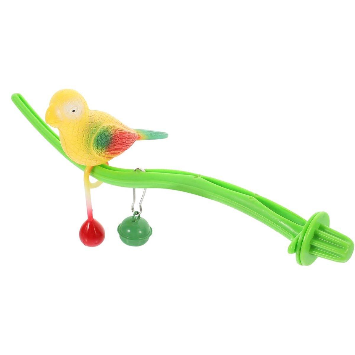 Premium Parrot Simulation Bird Toy with Stand Rack