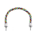 Premium Parrot Cotton Rope Perch Colourful Cage Swing - 105cm