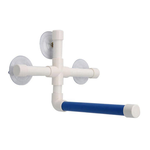 Premium Bird Shower Perch Stand with Foldable Suction Cup Mount
